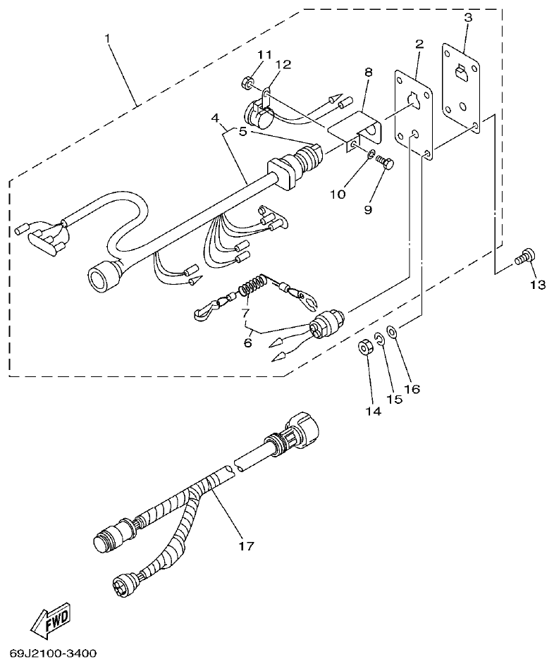 Yamaha A1 SWITCH. PANEL 2 parts diagram